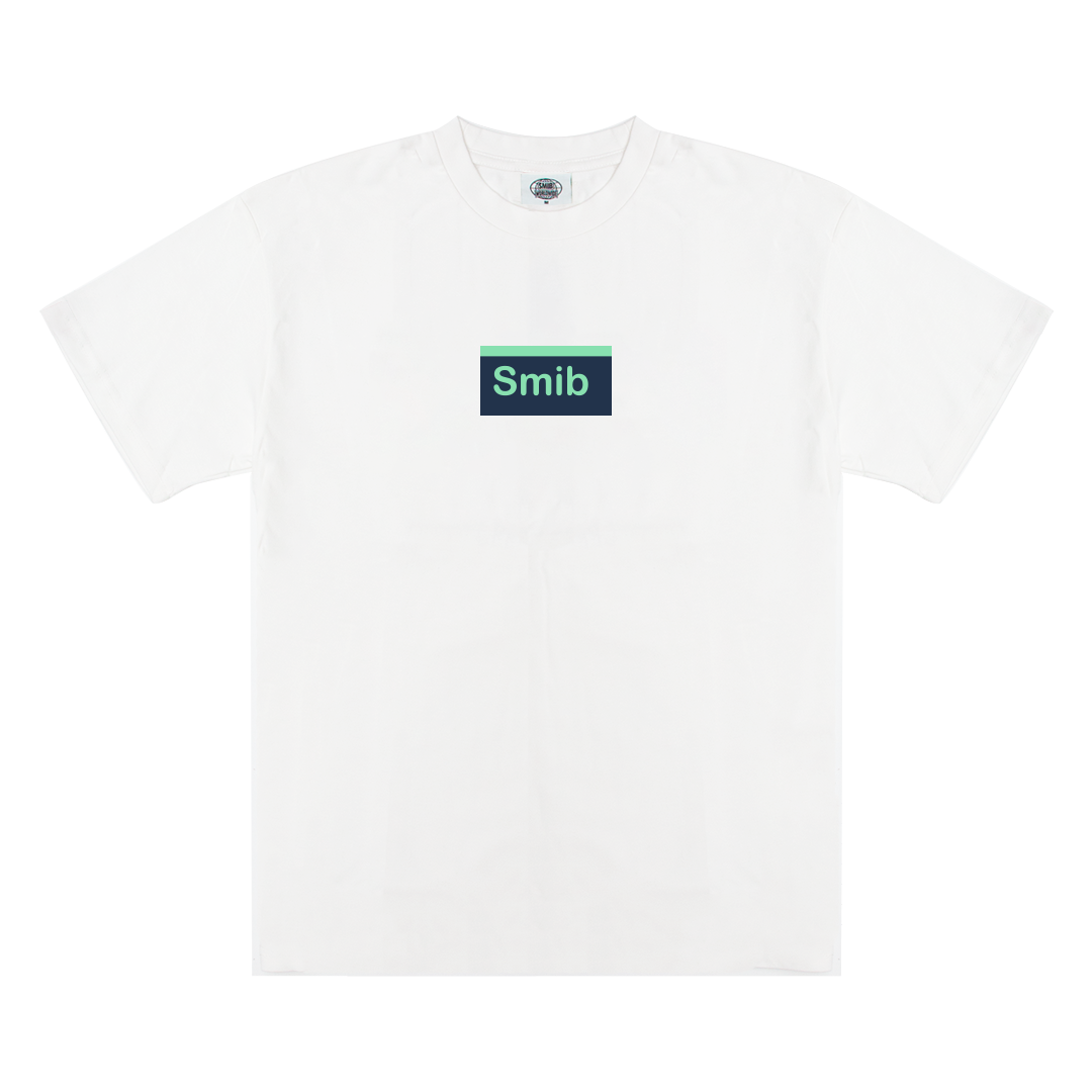 White Smib x Mascotte FUCK OV Rolling Tee with screen-printed logo on the front