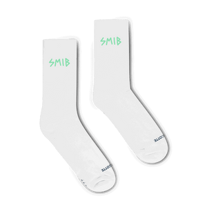 Smib x Mascotte Script Socks | White - Green